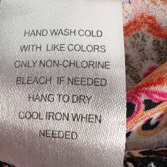 Daniel Rainn Sleeveless Top Womens Medium Abstract Artsy Boho Pullover Blouse - Picture 5 of 5